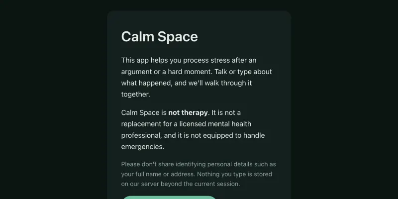 CalmSpace screenshot