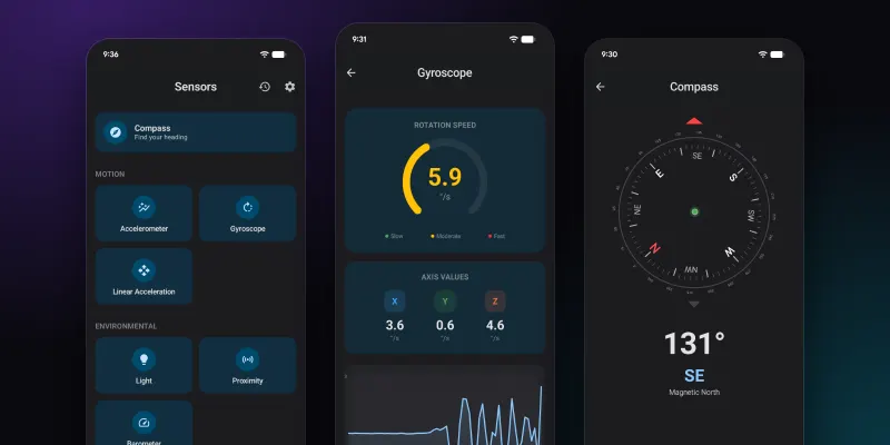 Sensor-App screenshot